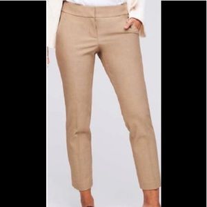 Loft Julie tan cropped pant Sz:6